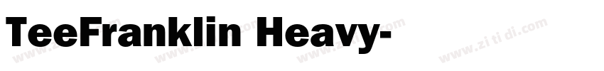 TeeFranklin Heavy字体转换